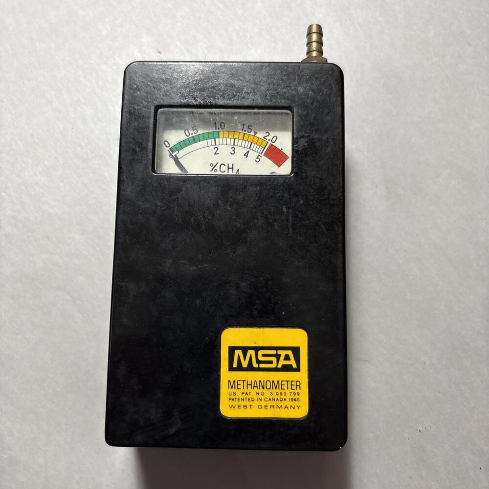 MSA Methane Detector,  M-402 Methanometer Mining Miners, Permissible Methanomete